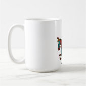 アーサー王の中世の騎士と馬 コーヒーマグカップ (左)