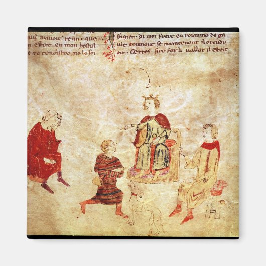 アーサー王の玉座に囲まれ マグネット (正面)