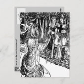 アーサー王はがき ポストカード (正面/裏面)