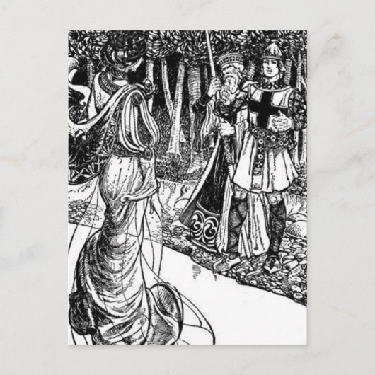 アーサー王はがき ポストカード (正面)