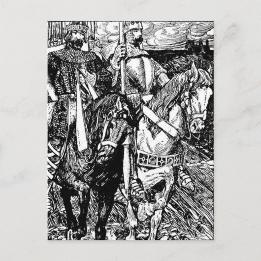 アーサー王はがき ポストカード (正面)