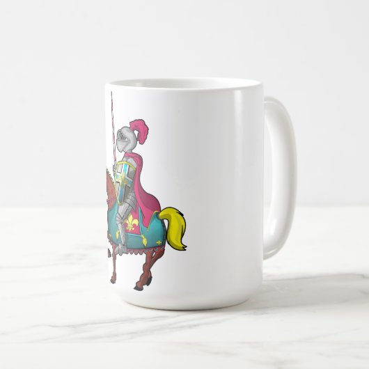 アーサー王はメディビルの騎士と馬 コーヒーマグカップ (正面右)