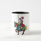 アーサー王はメディビルの騎士と馬 マグカップ (中央)