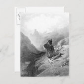 アーサー王は骸骨を発見する ポストカード (正面/裏面)