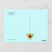 アーサー王、湖の女性とエクスカリバー ポストカード (裏面)