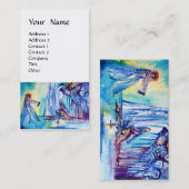 アーサー王,湖の女性とエクスカリ卵殻 名刺 (正面/裏面)