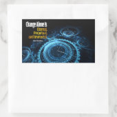 アーサー・ショペンハ感動的ー引用文「変更」 長方形シール (バッグ)