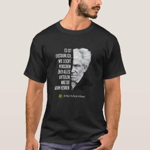 アーサー・ショーペンハウアー哲学の引用 誕生日2月 Tシャツ