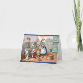 アーサー・ティール・イースター・カード – ママバニー染め卵 シーズンカード (正面)