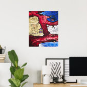 アーサー・ドーブの木の型枠と水 ポスター (ホームオフィス)