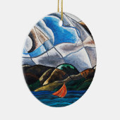アーサー・ドーブ、雲と水 セラミックオーナメント (右)