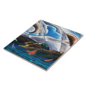 アーサー・ドーブ、雲と水 タイル (側面)