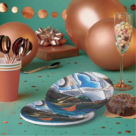 アーサー・ドーブ、雲と水 ペーパープレート (複数)