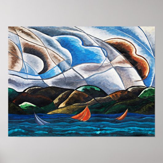 アーサー・ドーブ、雲と水 ポスター (正面)