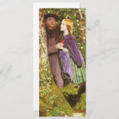 アーサー・ヒューズによる「長期の婚約」 ヴィンテージ・アート 案内状 (正面/裏面)