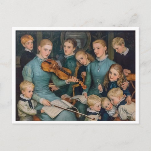 アーサー・ヒューズのブレスケン・ダンでのクリスマスキャロル ポストカード (正面)