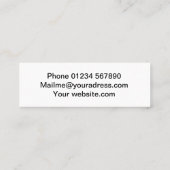 アーサー・ビジネス・カード スキニー名刺 (裏面)