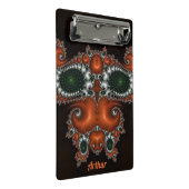 アーサー～ブラック・レッド・グリーン・ホワイト・デザイン ミニクリップボード (アングル)