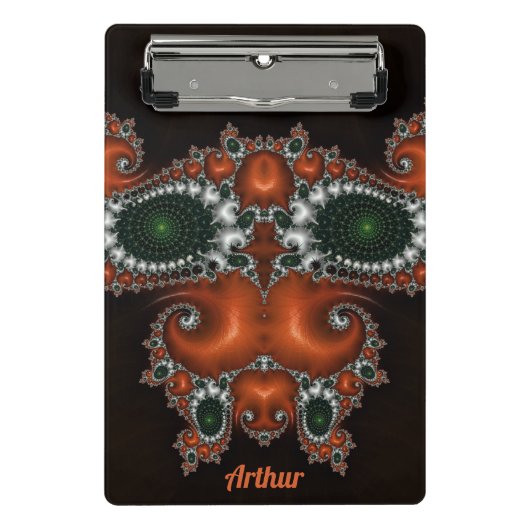 アーサー～ブラック・レッド・グリーン・ホワイト・デザイン ミニクリップボード (正面)