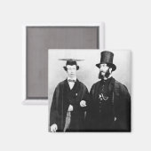 アーサー・ムンビーとその父、1851年 マグネット (正面/裏面)