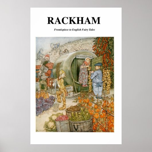 アーサー・ラクハム – 英語のおとぎ話のフロンティスピース ポスター (正面)