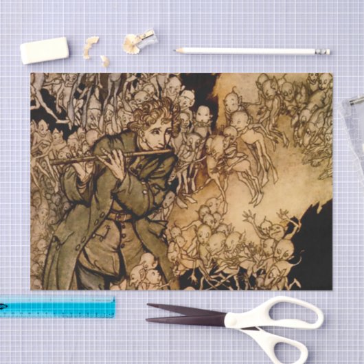 「アーサー・ラッカムが描くまで部屋は満たされた」 薄葉紙 (クラフト)