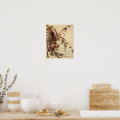 アーサー・ラッカムによってトーンに絡まった魔女 ポスター (キッチン)