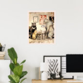 アーサー・ラッカムによるゴルディロックスと三頭のクマ ポスター (ホームオフィス)