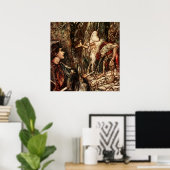 アーサー・ラッカムによるフェアリー・アート「Rumpelstiltskin」 ポスター (ホームオフィス)