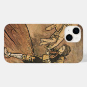 アーサー・ラッカムによるヴィンテージの『ガルバーの旅行記』 Case-Mate iPhoneケース (裏面 (横))