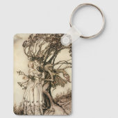 アーサー・ラッカムによる森の老婦人 キーホルダー (裏面)