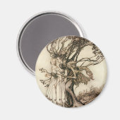 アーサー・ラッカムによる森の老婦人 マグネット (正面/裏面)