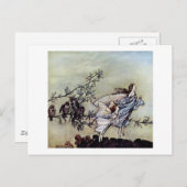 アーサー・ラッカムのブックアートピーターパン妖精 ポストカード (正面/裏面)