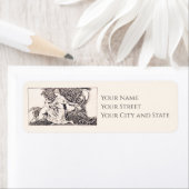 アーサー・ラッカムのレディ&ドッグス ラベル (インサイチュ)