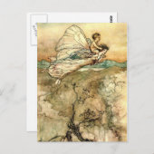 アーサー・ラッカムの妖精の国達は逃げ出した ポストカード (正面/裏面)