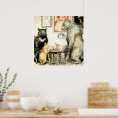 アーサー・ラッカムの「三熊」 ポスター (キッチン)