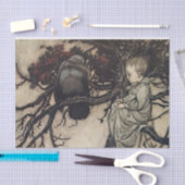 アーサー・ラッカムの「鳥と話す」 薄葉紙 (クラフト)