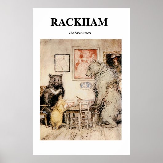 アーサー・ラッカム三匹のクマ ポスター (正面)
