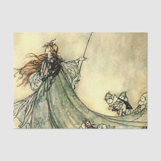 アーサー・ラッカム作「妖精の女王」 薄葉紙 (正面)