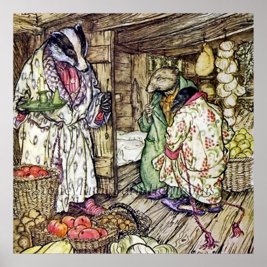 アーサー・ラッカム著「バッジャー・ハウス」 ポスター (正面)