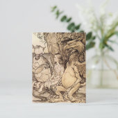 アーサー・ラッカム『にせウミガメのお話』 ポストカード (スタンド正面)