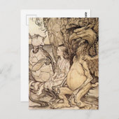 アーサー・ラッカム『にせウミガメのお話』 ポストカード (正面/裏面)