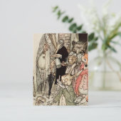 アーサー・ラッカム『ウサギとカメ』 ポストカード (スタンド正面)