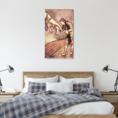 アーサー・ラッカム |オリジナル水彩イラストレーション キャンバスプリント (インサイチュ (寝室))