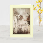 アーサー・ラッカム カード (黄色い花)