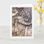 アーサー・ラッカム カード (黄色い花)