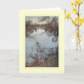 アーサー・ラッカム カード (黄色い花)