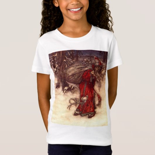 アーサー・ラッカム サンタクロース Tシャツ (正面)