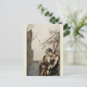 アーサー・ラッカム・リチャード・ワーグナー・ブリュンヒルド・ヴァルキリー ポストカード (スタンド正面)