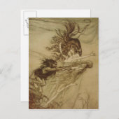 アーサー・ラッカム |レーベル語を語るRhinemaidensの語源 ポストカード (正面/裏面)